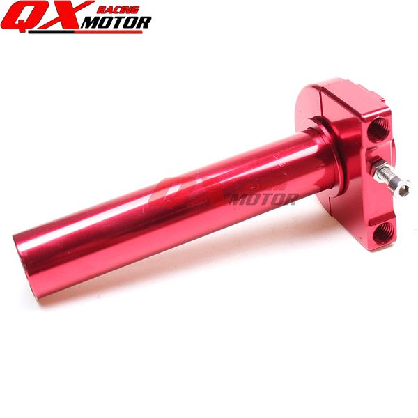 

cnc aluminum anodized red throttle grips settle twist gas throttle handle for gy6 scooter motorcycle modified ing