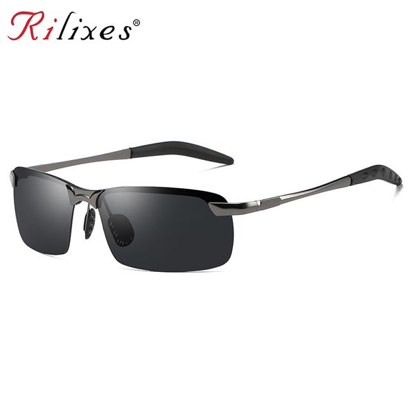 

2018 men's polarized sunglasses aluminum magnesium frame car driving sun glasses 100% uv400 polarised goggle style eyewear, White;black