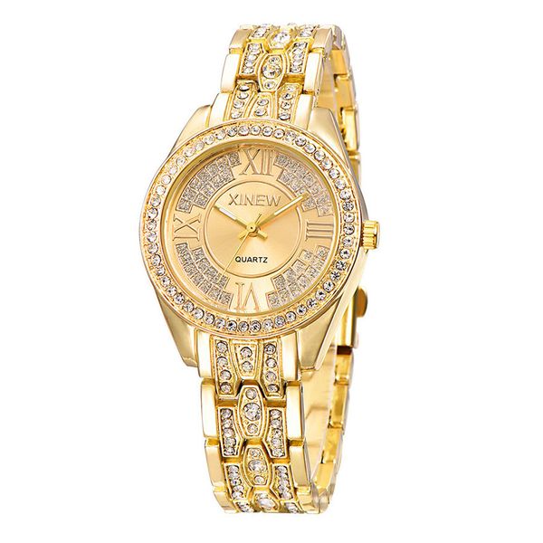 

new famous fashion watch women rose gold ladies watches stainless steel quartz wristwatches clock reloj mujer, Slivery;brown