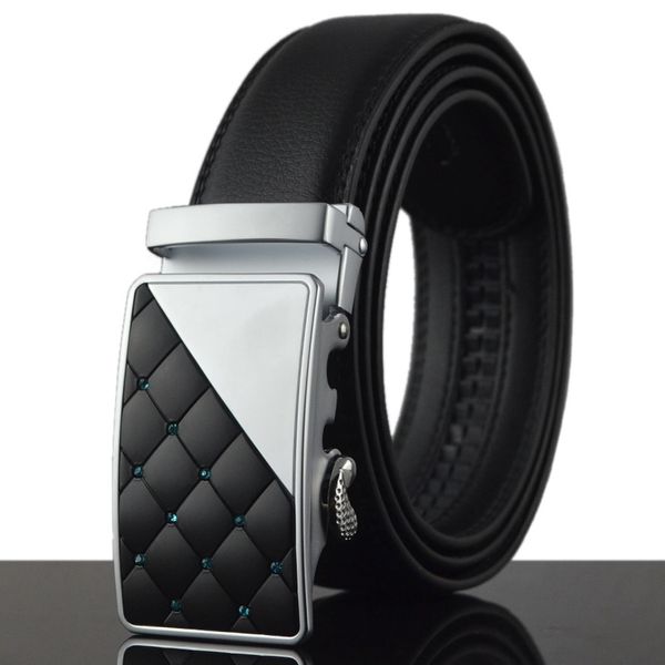

mens business style belt designer leather strap male belt automatic buckle belts for men leather wedding strap for jeans, Black;brown
