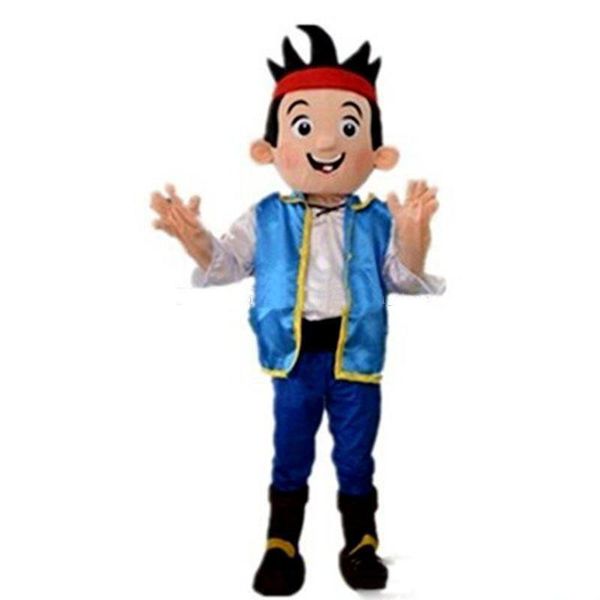 

2018 jack boy mascot costumes cartoon character sz real picture, Red;yellow