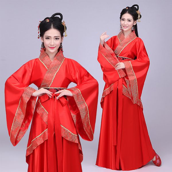 

2017 new costume hanfu princess clothing chinese ancient costume for women red