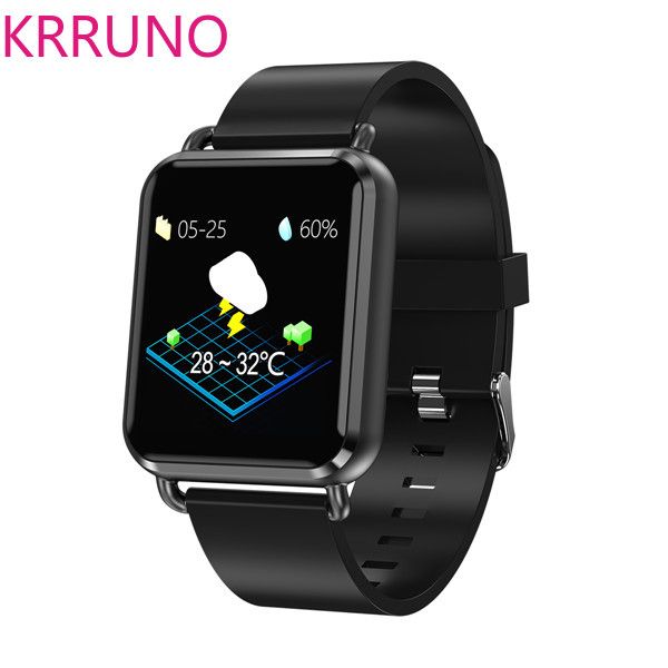 

krruno q3 smart band blood pressure wristband blood oxygen heart rate monitor step counting smart bracelet for ios and android, Slivery;brown
