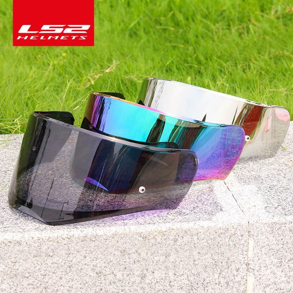 

ls2 ff390 breaker chrome-plated helmet tinted lens silver smoke rainbow visor only for ls2 ff390 with anti-fog pinlock hole