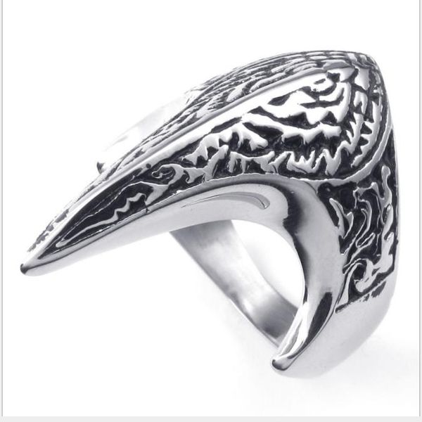 

european and american jewelry phoenix phoenix ring for men, Silver