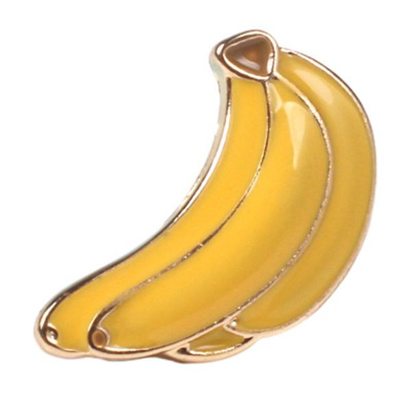 

femme brooches pin cute fashion bijoux joyas colgantes women accessories banana shaped pendant feminino plant ornament brooch, Gray