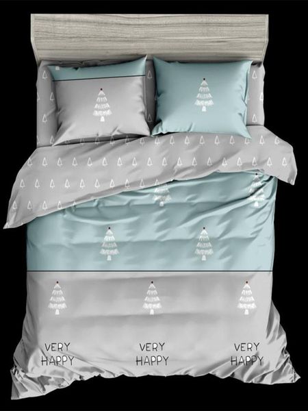 

4pcs home bedding set cute pattern comfortable soft simple bedding set