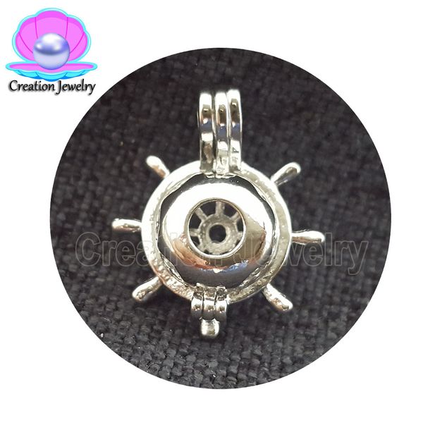 

fashion jewelry silver plated pearl cage rudder/wings/spider/harp locket pendant findings cage essential oil diffuser