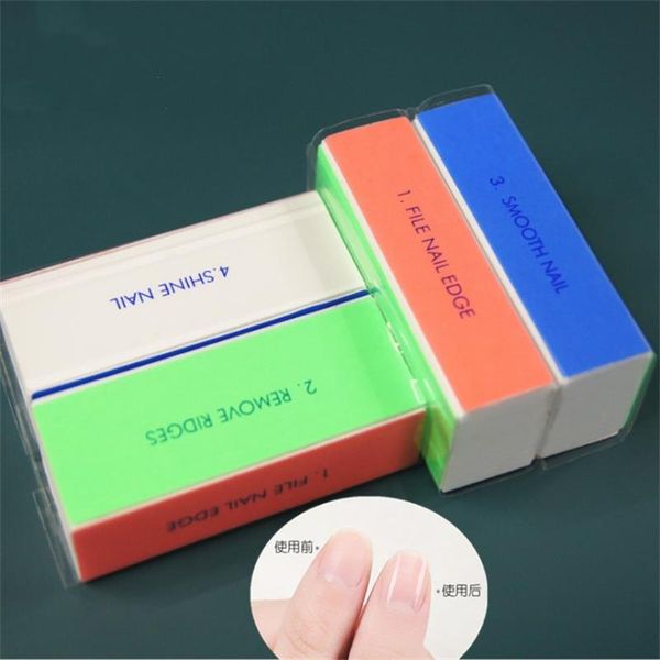 

4-sided nail polishing block nail care file buffer sanding block set art shiner manicure or pedicure grit sandpaper tools