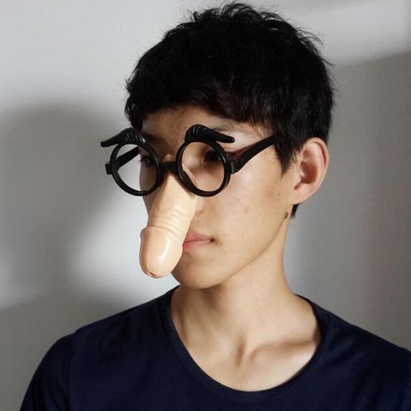 

long nose for halloween glass party funny and funny glasses bachelor party glasses for halloween day, Silver
