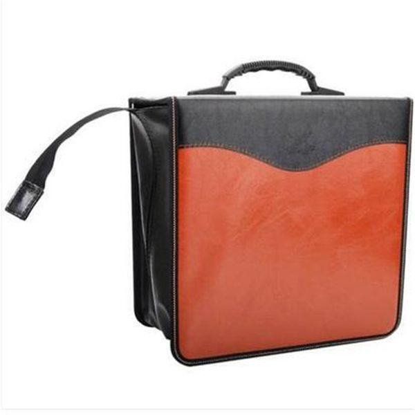 

sales wholesales 520-leaf large capacity pvc cd dvd storage bag brown & black