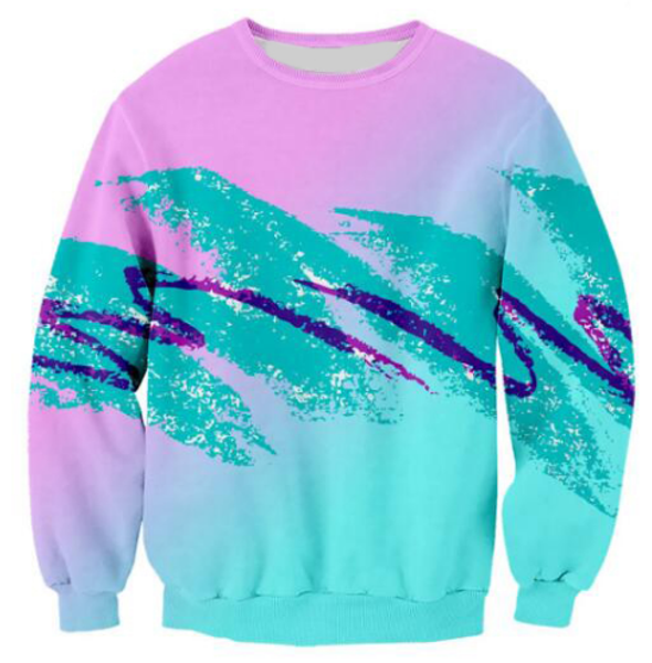 

new fashion women/men jazz paper cup pink green funny 3d printed sweatshirts hoody long sleeves s---5xl b28, Black