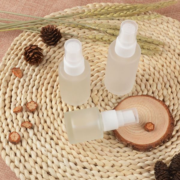 

20ml 30ml 40ml glass spray bottle transparent frosting refillable mist spray perfume bottle empty cosmetic container f1273