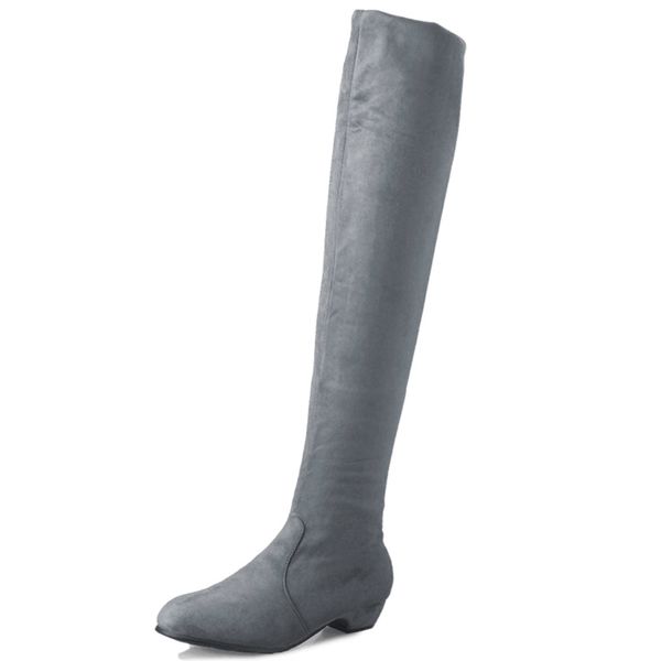 

woman's high boots shoes fashion women over the knee high boots autumn winter bota feminina thigh high boots, Black