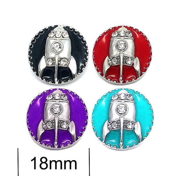 

new w341 3d 18mm 25mm rhinestone metal snap button for bracelet necklace interchangeable jewelry women accessorie