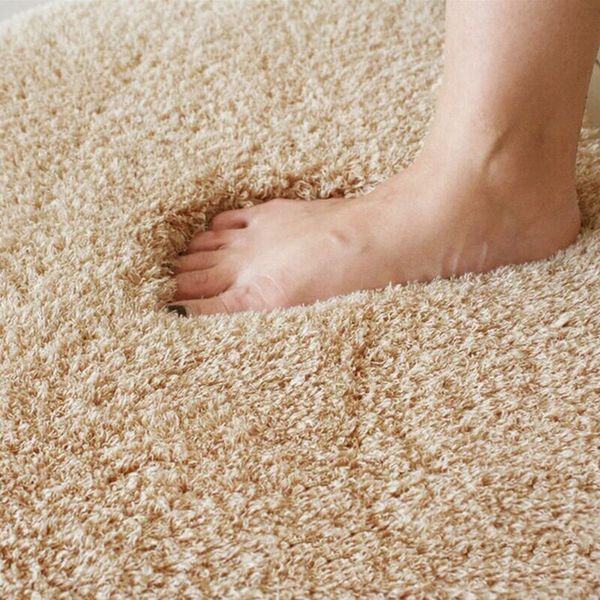 

new fashion carpet fluffy rugs simple anti-skid shaggy area fluffy round home bedroom carpet floor mat