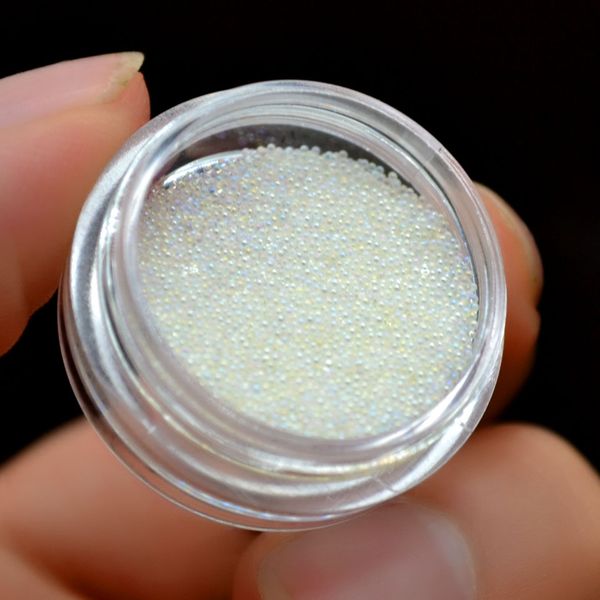 

0.4-0.6mm micro e bead new ab glitter crystal glass caviar beads nail art decoration nails art nail decorations mjz0100, Silver;gold