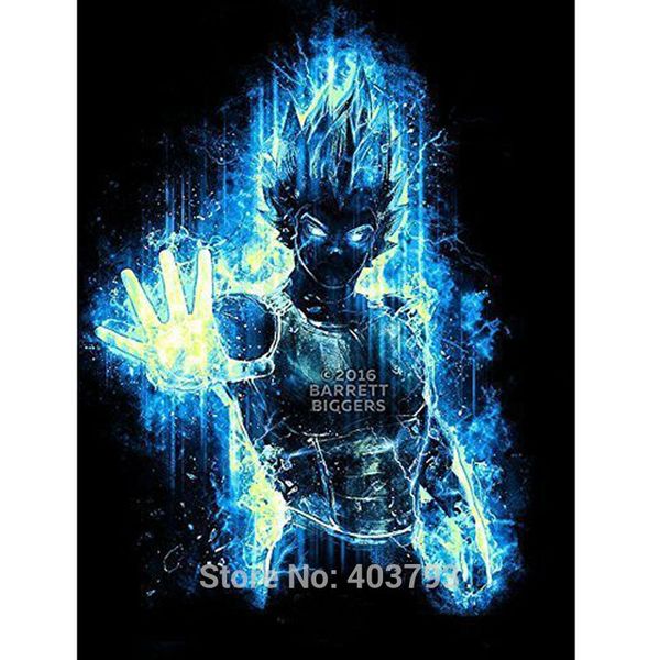 

super god version prince of warriors painting anime modern hd printed painting home decoration barocco christmas gifts