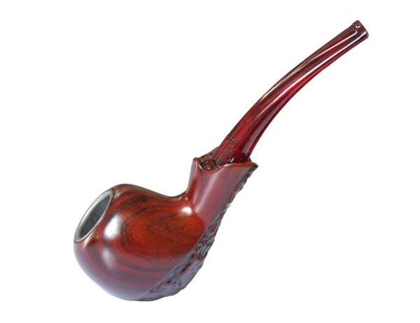 Акрил, изогнутая ручка, красная трубка из смолы, точечный опт, ретро человек, дерево, мелкая курительная трубка.