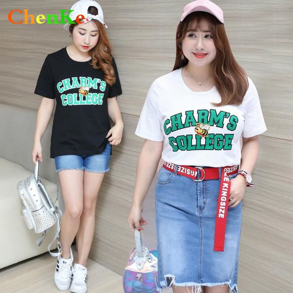 

chenke 2018 повседневная o шеи женщины лето сплошной цвет t рубашка с коротким рукавом мода t-рубашка большой размер женщина лето топ дамы t, White