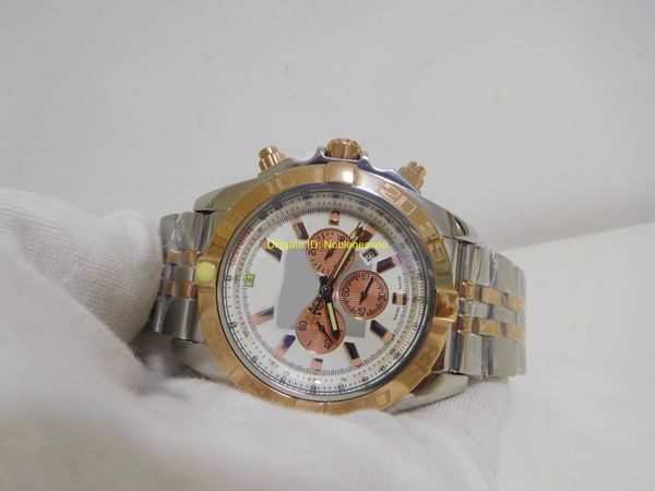 

Высокое качество наручные часы мужские 1884 Chronomat двухцветный 18K стали мужские часы