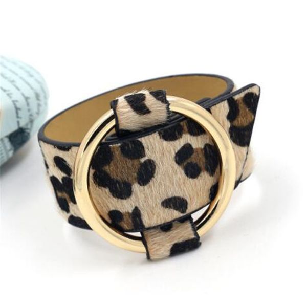 

2018 регулируемая металлическое кольцо манжеты леопарда печати браслеты мода Южно