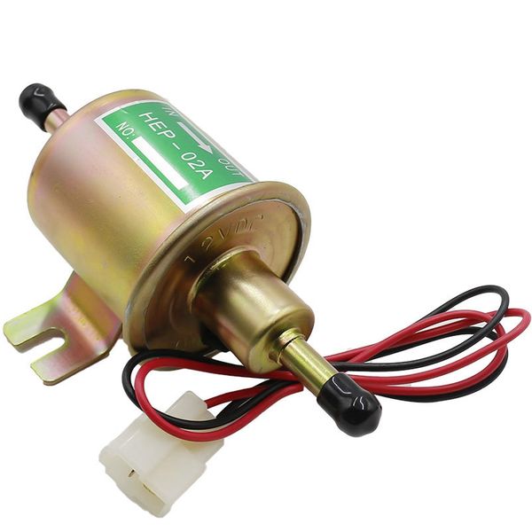 Nova bomba de combustível elétrico de 12V Baixo parafuso de pressão de pressão de fixação Diesel Petrol Hep-02a para carburador de carro Motocicleta ATV