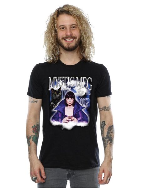 

homage men's mystic meg t shirt short sleeve, White;black
