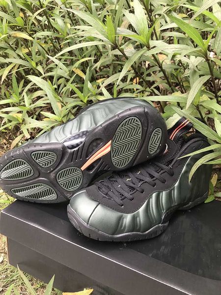

Foam One Pro Sequoia Men Basketball Shoes 624041-304 Penny Hardaway Army Green Black-Team Orange Mens Deaigner Sports Sneakers