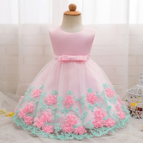 

Baby Girl Party Frock Dress Baptism Dresses for Girls 1st Year Birthday Party Flower Wedding Christening Infant Clothing bebes, Customize