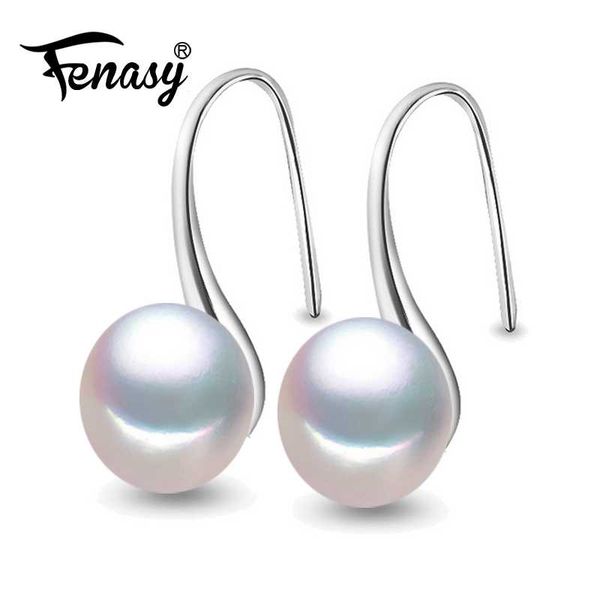 

fenasy stud earrings,freshwater pearl earrings for women gift box,925 sterling silver earrings 2018,wedding & engagement jewelry, Golden;silver