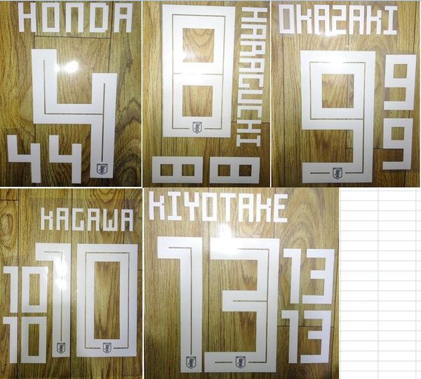 

2018 Япония Кагава Окадзаки Харагути KIYOTAKE имя нумерация nameset футбол патч футбол значок