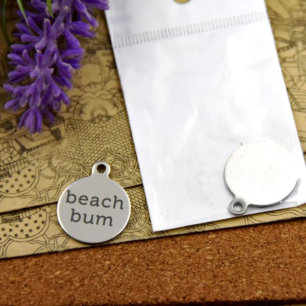 

40pcs--"beach bum"stainless steel charms more style for choosing diy charms pendants for necklace, Bronze;silver