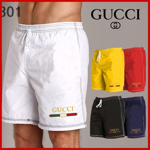 

Men 039 luxury de igner hort new polye ter hort for men ummer olid breathable ela tic wai t ca ual man beach pant g8 13 gucci, Black