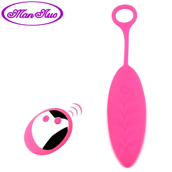 Man nuo Vagina Ball 10 Velocità G spot Vibratore Uovo vibrante Telecomando senza fili Giocattoli sessuali per donne USB ricaricabile S918