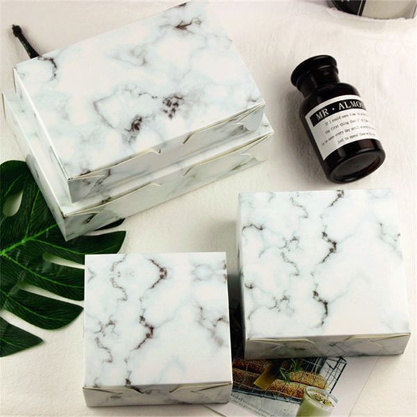

4 size marble design paper cake box chocolate party cookies candy gift box ing