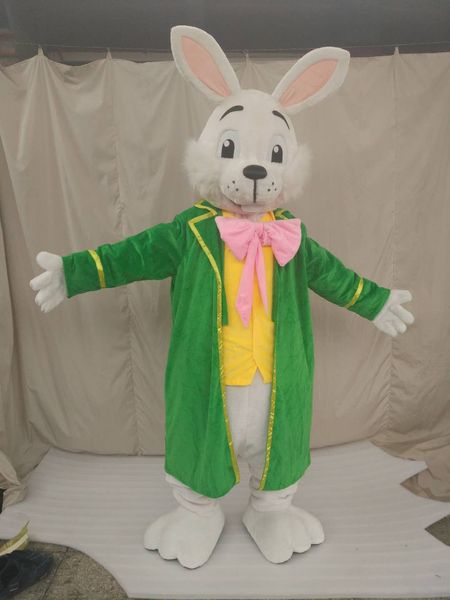 

real pictures deluxe rabbit mascot costume size, Red;yellow