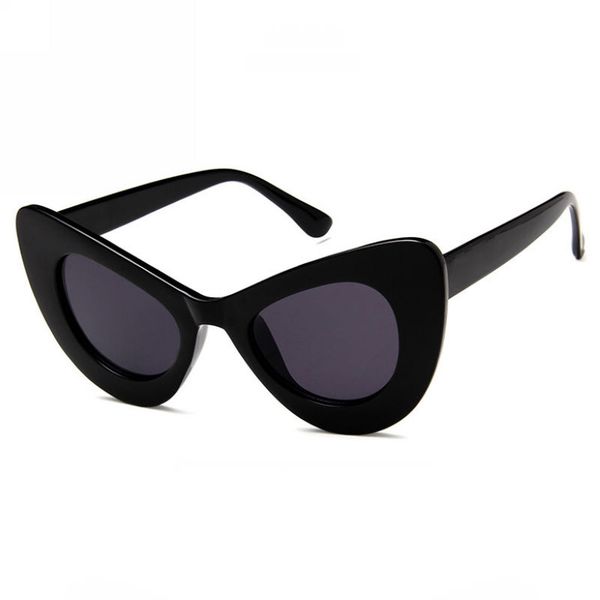 

ретро sexy cat eye shaped солнцезащитные очки для женщин ацетат негабаритных кадр gradeint линзы симпатичные очки очки, White;black