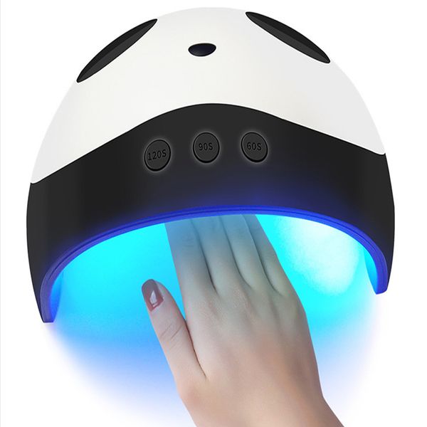 

panda uv led lamp for nails 36w nail dryer manicure lamps double light auto motion dryer curing gel lacquer polish with 3 timers
