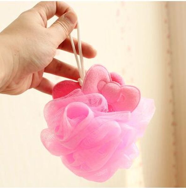 

5 pcs/lot) kawaii bowknot hello kitty bath ball makeup ball