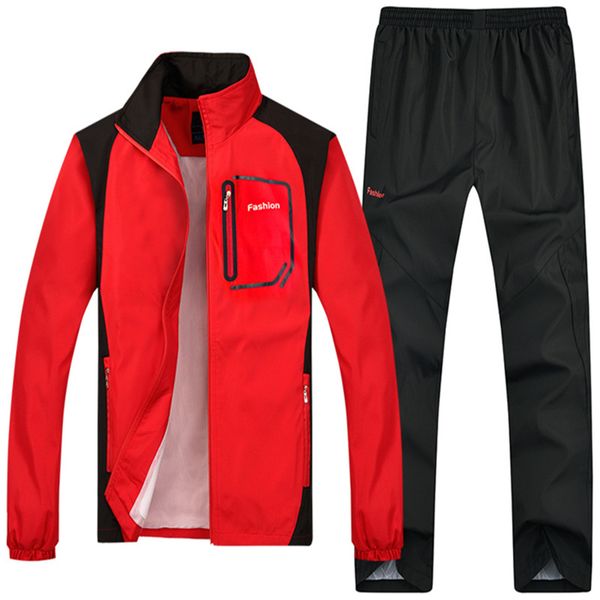 

loldeal men's sportwear men's quick dry fit track suit man sets fitness pants casual trousers, Gray