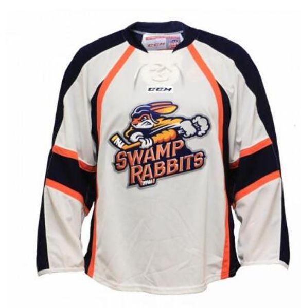 

настоящие мужчины настоящий полный вышивка эчл 2016-17 гринвилл болото кроликов хоккей джерси пользовательские любое имя и номер джерси, Black;red