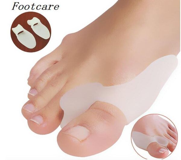 2 Teile/los Weiche Silikon Gel Zehenspreitzer Glätteisen Bunion Schutz Schmerzlinderung Kissen Pad Fußpflege Hallux Valgus Korrektur