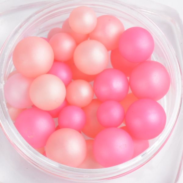 

1box pink dazzle two types colour ball pearl mixed size nail studs manicure nail art decorations, Silver;gold