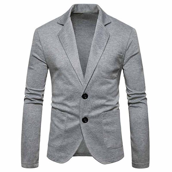 

men blazer 2018 new arrival male leisure solid color blazers men two buckles suit jacket, White;black