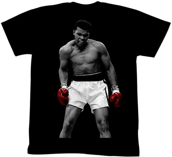 

muhammad ali ring p red gloves t shirt boxing champ, White;black