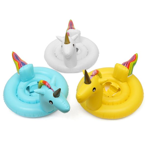 

kids baby inflatable flamingo unicorn swim ring float raft seat swimming pool kids unicorn swim ring trainer water float seat