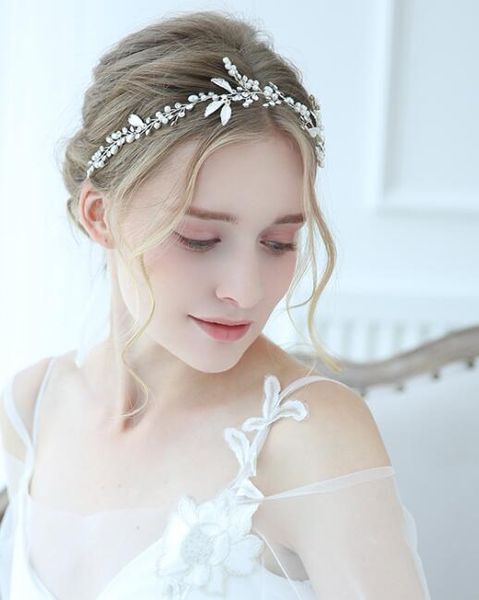 Bridal Headwear Pearl Flower Drill European And American Wedding