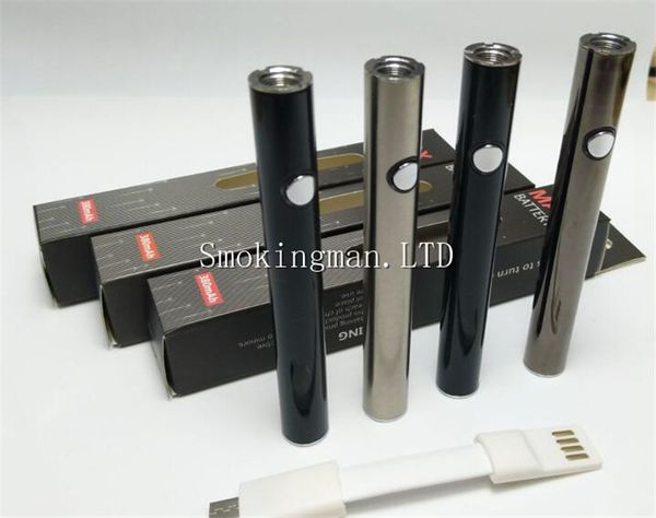 

InStock Authentic Max разогреть батарею 380mah переменное напряжение Нижний заряд 510 батарея для A4 атомайзер толстый масляный испаритель ручка картриджи.