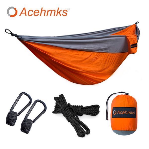 

acehmks double hammock large size hammocks for 2 person sleeping bed outdoor camping swing portable ultralight design 300*200 cm